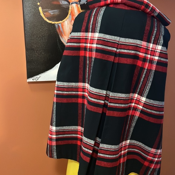 Cooperative PLAID Cape by Urban Outfitters SIZE XS - Picture 5 of 11